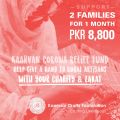 COVID 19 Relief Fund to support 2 Women Artisan's family for 1 month - Kaarvan Crafts. 