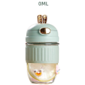 Cute Rabbit Straw Glass Cute Cartoon Girl Portable Cup Office Coffee Drink Water Cup.. 