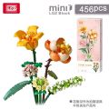 Lego Girl Series Building Blocks Bouquet Assembled Toy Flower Lily Rose Gift Compatible Toys. 
