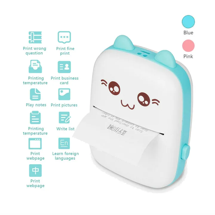 Portable%20Thermal%20Printer%20Wireless%20Mobile%20Printer%20with%20%5BRechargeable%20Battery%5D-%20Pocket-Sized%20Adhesive%20Printer%20for%20Labels%20&%20Notes%20-%20Bluetooth%20Label%20Printer%20%5B1000mAh%5D-%5BBlue%5D%20-%20Image%204