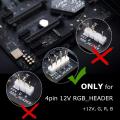PC RGB LED Strip Light DC 12V 4 Pin RGB LED headers Motherboard SYNC. 
