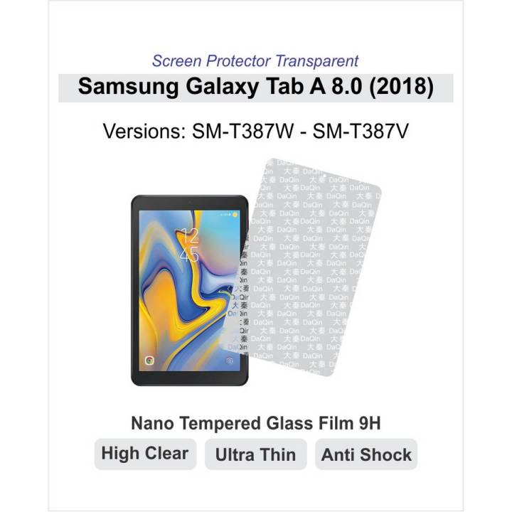 Samsung Galaxy Tab A 8 (2018) - Screen Protector - Best Material - Nano Glass - A8