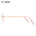 OQ BOGA 7 Colors Unisex Anti Blue Light Proof Radiation Square Frame Computer Glasses Women Men Eye Protection Rimless Eyewear. 