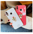For Huawei P20 Lite Cover Fashion Rhinestone 3D Cactus Shiny Plating Square Bumper Phone Case Soft Silicone Shockproof Protective Back Cover. 
