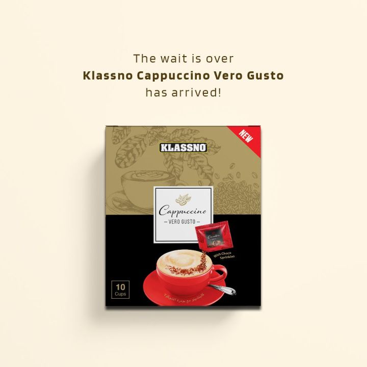 Klassno Coffee, Cappuccino - Vero Gusto With Choco Sprinkles 25gm