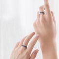 Van Gogh's Starry Star Couple Rings Personality Sigh Bridge Kiss Simple Art Drop Opening Rings for Valentine's Day Gifts. 