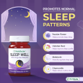 Nutrifactor Sleep Well – Melatonin Sleeping Tablets 3mg | Herbal Blend of Chamomile Flower, Passion Flower & Valerian Root for Stress, Insomnia & Anxiety Relief | 30 Capsules. 