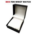 Black Leather Watch Box | Watches Display & Organizer Gift Set. 