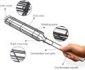 Single Kabob Baskets Grilling Basket, BBQ Long Handle Grill Basket Non-Stick Barbecue Rack Kebab BBQ Grill Box Tool for Roast Fish Vegetable Shrimp Seafood,. 