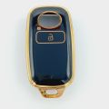Toyota Raize 2 Button TPU Key Cover -Black/Gold-. 