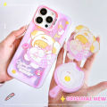 [Glamorous] Apple 15 Phone Case Applicable 12/13 Magnetic Matte Laser iPhone14Promax Magnetic Bracket. 