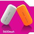 latest slim pocket size 5600 mah power bank plus free usb cable. 