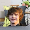 New Evan Peters Pillow Cover Bedroom Home Office Decorative Pillowcase Square Zipper Pillow Cases Satin Fabric Eco-Friendly 0509. 