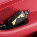 Men's Key Pouch Men's key case High-end key chain sup leather car key cover key holder pouch. 