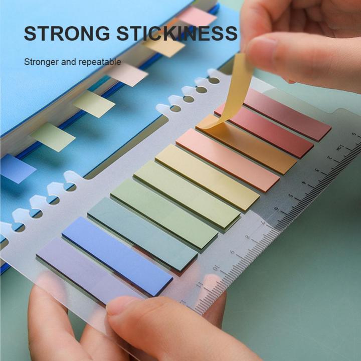 【FUN LIVE】 Stickers Label For Student Colorful Index Sticker Small Strip Marking Paper