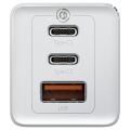 Baseus GaN2 Pro Quick Charger 2C+U 65W With Fast Charging Cable Type-C To Type-C 100W (20V/5A) 1m – White. 