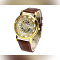 Rovite Golden Transparent Mechanical Watch. 