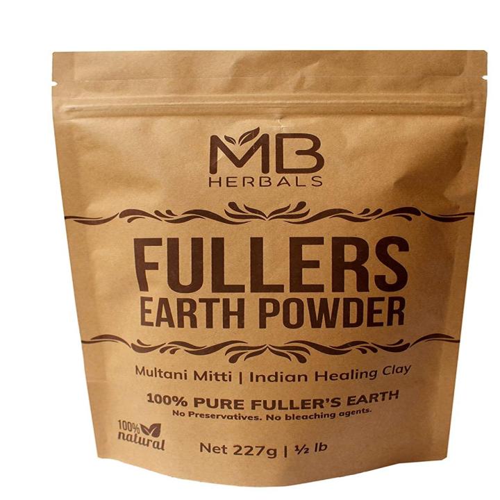 MB Herbals Multani Mitti Bentonite  Healing Clay (Fuller's Earth) Powder for Homemade Natural Face Packs, 227 g