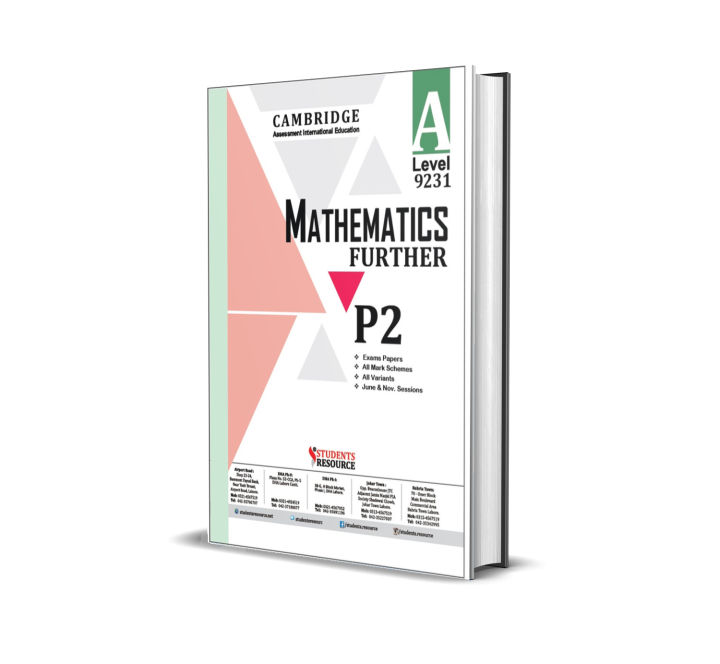 A Level Mathematics Further 9231 Paper 2 Yearly | 2018-2023 | Ring Bind | Mark Scheme