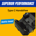 Type C Handsfree with Mic & Bass for Android Phones. 