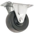 Heavy Duty Rubber Caster Wheel with Rigid Top Plate 2-Inch. 
