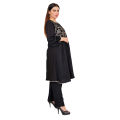 Fine quality black khaddar SUIT Heavily embroidered. 
