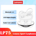Choice Lenovo LP75 TWS Wireless Bluetooth V5.3 Earphones HiFi Stereo Noise Reduction Earbuds Waterproof Sports Headphones. 