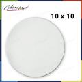 Artisan - Round white canvas 10 x10. 