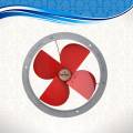 Royal Fans Exhaust Fan - Metal Body - 10'' - Copper Winding - Red. 