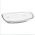 Rectangular glass serving tray | 35 cm long serving platter | Mono tray by Noritazeh. 
