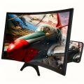 10-Inch 3D HD Mobile Phone Screen Magnifier with Audio Amplifier, Foldable Bracket. 