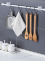 2/4Pcs Nail-Free Adjustable Curtain Rod Holder Hooks Self-adhesive Wall Mount Curtain Pole Wall Brackets Waterproof Fixed Clip. 