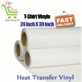 HTV Heat Transfer Vinyl Sheets for Iron On T-Shirts - Heat Press Machine with Teflon. 