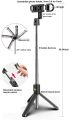 3-in-1 Professional Phone Camera Tripod Stand Holder - Extendable Bluetooth Selfie Tripod Phone Stand -Suitable Smartphone Stand- HIGH Quality Mobile holder /Mobile Holder Tripod/Selfie Stick Best Gift For Anyone. 