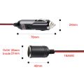 12V 24V 15A Heavy Duty Car Lighter Socket Male Female Extension Cord Supply Cable with Fused 3.7M. 