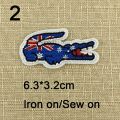 lacoste Embroidered Patches Applique logo badge armband. 