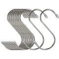 24 Pcs Set Stainless Steel S Shaped Hooks Kitchen S Type Hooks Hangers For Pans Pots Utensils Clothes Bags Plants. 
