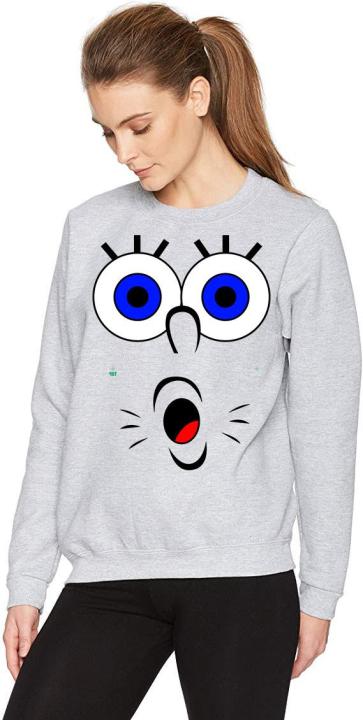 CARTOON Grey Fleece Winter High Quality Sweatshirt For Women