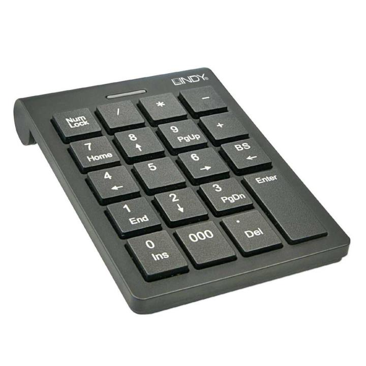 Mini Black USB Wired Numeric Keypad 19 Keys External Digital Number Pad Numpad Keyboard Keypad for Laptop PC Computer