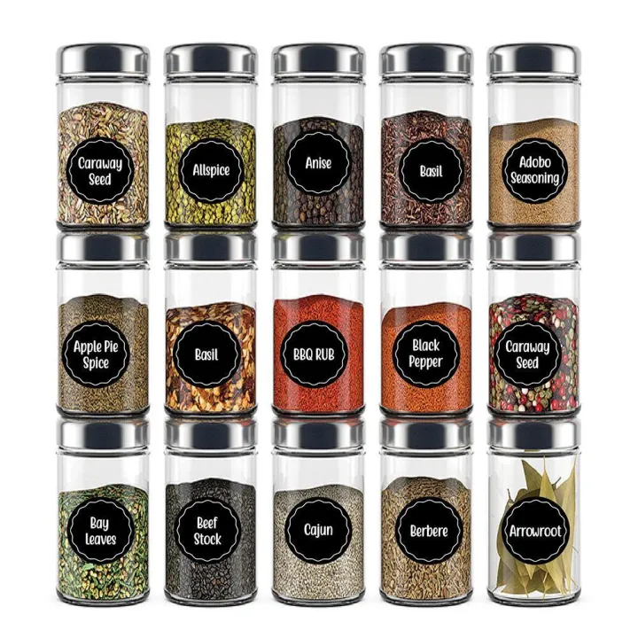 144%20Printed%20Spice%20Jar%20Labels%203.8Cm%20Diameter%20Food%20Pantry%20Stickers%20-%20Image%208