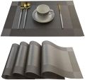 Table Mats Set of 6 Dining Table Place Mats Washable Placemats Non-Slip Heat Resistant. 