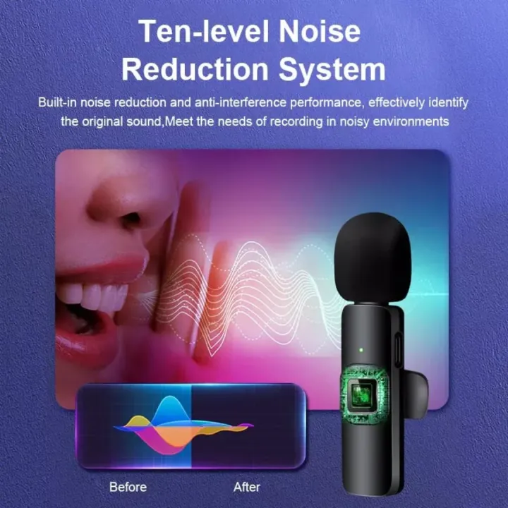 FunBug%20K8,%20K9,%20K35%20Wireless%20Microphone%20Collar%20Mic%20for%20Mobile%20Phone%20Camera%20Youtube%20Audio%20Video%20Recording%20Shooting%20Vlogging,%20Live%20Streaming%20~%20Dual%20&%20Single%20Noise%20Cancellation%20Reduction%20Portable%20Lavalier%20Cordless%20Mic%20for%20Android%20Type%20C,%20Lighting%20Port%20-%20Image%205