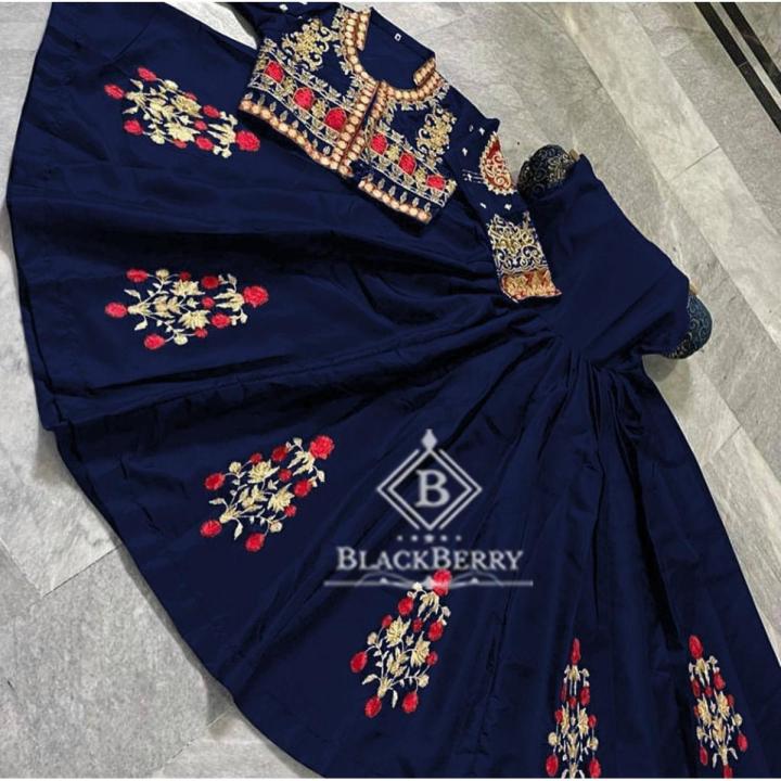 Maxi with separate koti Heavy Embroidery 6 New unique color Beautiful Colors  Fashion Party Wear Stitched By