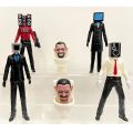 5/6/8/9PCS Skibidi Toilet Action Figure Model High-quality Children's Birthday Gifts Toy Desk Decor Collection. 
