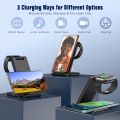 ARMICO 3 in 1 Wireless Charger,Fast Wireless Charging Station for Multiple Devices,Foldable Travel Charging Pad Stand for iPhone15/ 14/ 13/ 12/ 11/ X/ SE/ 8, Samsung, AirPods3/2/Pro, iWatch SE/8/7/6/5/4/3/2. 
