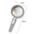 Handheld Magnifier Color Temperature Adjustable Magnifying Glass Handheld Lighted Magnifier Set. 