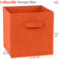 Foldable Storage Cube Organizer with Secure Lid, and Convenient Handles - Perfect for Travel, Moving, and Organizing Toys. 