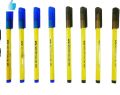 qalam marker, cut nib marker,permanent 605 blue and 605 black and 604 blue. 