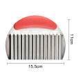 Ergonomic Crinkle Cutter Stainless Steel Crinkle Cutter Set for Fun Food Prep Perfect for Potatoes Carrots More Easy to Use Dishwasher Safe 2 Pcs Set Potato Crinkle Slicer. 