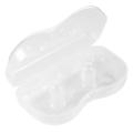 Nipple Shields for Breastfeeding 2pcs Bpa-free Ultra-thin Silicone Nipple Shields for Easy Breastfeeding with Carrying Case Super Soft Convenient Breastfeeding Support Products. 